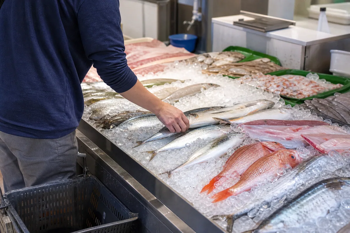 How to Purchase Fresh Whole Fish Around Komae City: fish shopping image